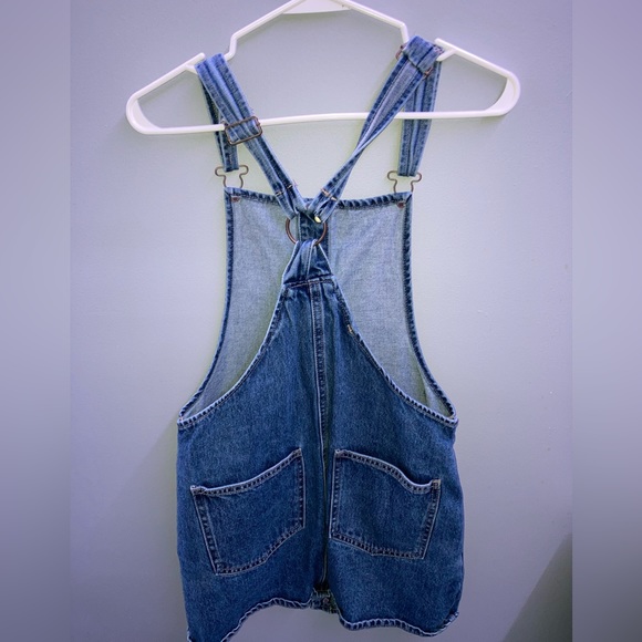 Denim Dress Overalls Jumper Mini - Picture 5 of 6